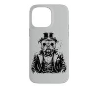 Smoking Bulldog Gentleman In Tuxedo Top Hat Case for iPhone 14 Pro Max