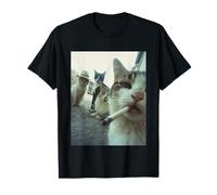 Smoking Cat Meme Funny Gifts for Men Women T-Shirt
