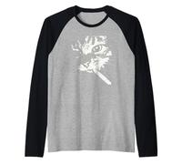 Smoking Cat Meme Gangster Street Kitten Raglan Baseball Tee