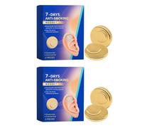 Smoking Cessation Support Ear Magnets - Help Soothe and Calm, Aid in Controlling Cigarette Cravings, Comfortable and Reusable, 7-Day Plan