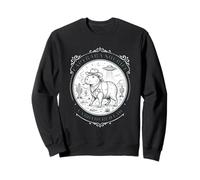 Smoking Cpybara UFO Desert Sarcastic Funny Meme Sweatshirt