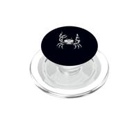 Smoking Crab Lighter Cigarette Silhouette Retro Tattoo Art PopSockets PopGrip for MagSafe