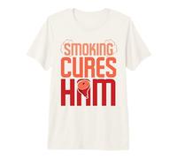 Smoking Cures Ham - Mens Barbeque Grilling Grill Master Premium T-Shirt