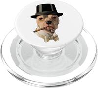 Smoking Dog in Top Hat Public Domain Art TPA Funny PopSockets PopGrip for MagSafe