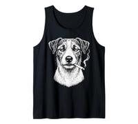 Smoking Dog Jack Russell Terrier Cigarette Pet Lover Funny Tank Top