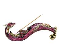 Smoking Dragon Statue Incense Burner, Incense Holder for Sticks, Incense Stick Holder,Incense Stick Stand Form Home Decor (Red)