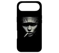 Smoking Face Minimal Urban Shadow Portrait Case for iPhone Air