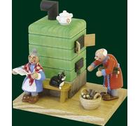 Smoking Figure Christmas Erzgebirge Seiffen Rauchofen With Grandma And 26052 New