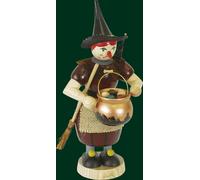 Smoking Figure Christmas Original Erzgebirge Seiffen Witch 26064 NEW
