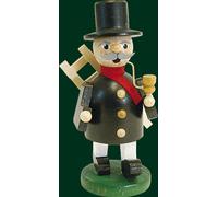 Smoking figure Christmas original Erzgebirge smoker chimney sweep 26343 NEW