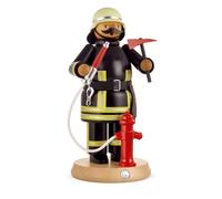 Smoking figure Firefighter large (WxH): 13x24cm NEW Smoking man Snow