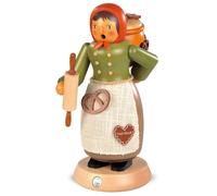 Smoking figure large gingerbread seller (WxH): 14x25cm NEW