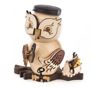 Smoking Figure Owl Craftsman H: 16cm NEW Smoker Man Smoke Figure