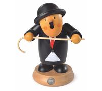 Smoking figure Smoker Müllerchen Charlie Chaplin (WxH): 13x16cm NEW