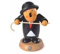 Smoking figure Smoker Müllerchen Charlie Chaplin (WxH): 13x16cm NEW