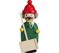 Smoking Figure Snow Shoveler WxHxD 6x15x6cm NEW Smoker