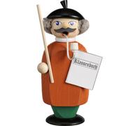 Smoking Figure Teacher WxHxD 7x14x6cm NEW Smoker Smoke Figure Seiffen