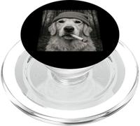 Smoking Golden Retriever Dog Meme Cigarette Grunge Beanie PopSockets PopGrip for MagSafe