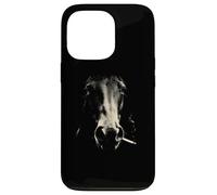 Smoking Horse Head Rustic Western Cowboy Ranch Case for iPhone 13 Pro