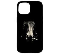Smoking Horse Head Rustic Western Cowboy Ranch Case for iPhone 15
