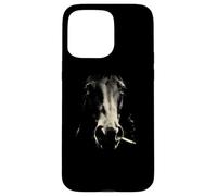 Smoking Horse Head Rustic Western Cowboy Ranch Case for iPhone 15 Pro Max