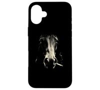 Smoking Horse Head Rustic Western Cowboy Ranch Case for iPhone 16 Plus
