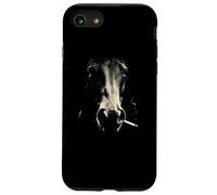 Smoking Horse Head Rustic Western Cowboy Ranch Case for iPhone SE (2020) / 7/8