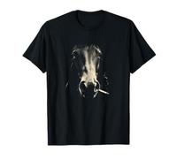 Smoking Horse Head Rustic Western Cowboy Ranch T-Shirt