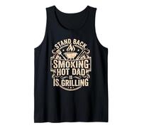 Smoking Hot Dad Grilling BBQ Meat Smoking Barbecue Tank Top