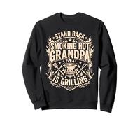 Smoking Hot Grandpa Grilling BBQ Meat Smoking Barbecue Sweatshirt