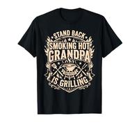 Smoking Hot Grandpa Grilling BBQ Meat Smoking Barbecue T-Shirt