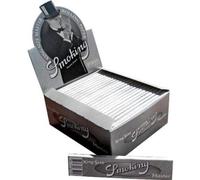 SMOKING KING SIZE MASTER ''SILVER'' CIGARETTE ROLLING PAPERS - 50 BOOKLETS BY TRENDZ
