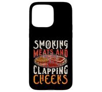 Smoking Meats And Clapping Cheeks Funny BBQ Meat smoke Case for iPhone 15 Pro Max