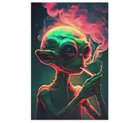 Smoking Officer 1000 Pieces Wooden Jigsaw Puzzle for Adults Puzzles Brain Exercise Challenge High Difficulty Game for Kids （78×53cm）