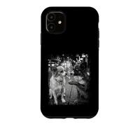 Smoking Papillon Street Scene Black White Grunge Frame Case for iPhone 11