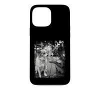 Smoking Papillon Street Scene Black White Grunge Frame Case for iPhone 13 Pro Max