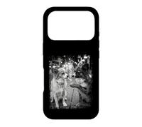 Smoking Papillon Street Scene Black White Grunge Frame Case for iPhone 17 Pro