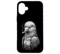Smoking Pigeon Funny Cigarette Smoker Bird Meme Case for iPhone 16 Plus
