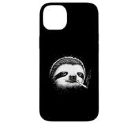 Smoking Sloth Bad Attitude Dark Humor Cute Sleepy Animal Case for iPhone 14 Plus