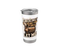 Smoking Yeah if She'll Let Me Married Life Stainless Steel Insulated Tumbler