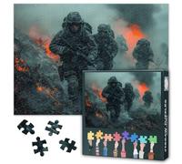 Smoky Battlefield Advance 1000 Piece Puzzle for Adults