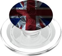 Smoky Britain Union Jack Flag - Smoke Style British Pride PopSockets PopGrip for MagSafe