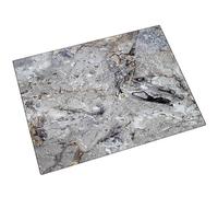 Smoky Marble Glass Chopping Board Rectangular Modern Food Cutting Worktop Saver