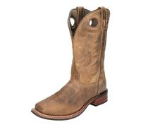 Smoky Mountain Boots,Duke Series,Men’s Western Boot,Square Toe,Durable Leather,Rubber Sole & Stacked Leather Block Heel,Man-Made Lining & Leather Upper,Steel Shank, Brown Oil Distress, 11.5 X-Wide