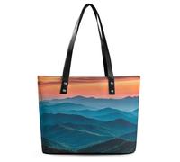 Smoky Mountains Sunrise Women's Tote Handbags Shoulder Bag