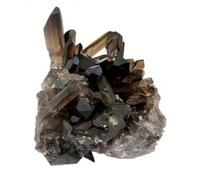 Smoky Quartz Cluster Crystal Cluster Irregular Raw Smoky Quartz Stones Home Decoration Ornaments,150~200g