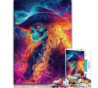 Smoky Skull 1000 Piece Jigsaw Puzzles for Adults & Teens,Decompressing Intellectual Educational Toy Birthday Present,Gifts,Wall Art 38x26cm