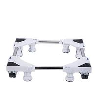 SMONTER Multi-functional Movable Adjustable Base with 4×2 Locking Rubber Swivel Wheels and 8 Strong Feet Mobile Case Roller Dolly for Washing Machine,Dryer and Refrigerator …