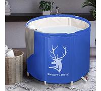 SMONTER Portable Ice Bath for Athletes and Adults - Foldable Bathtub for Outdoor or Bathroom, Polar Pod Design to Keep Temperature, Perfect for Recovery and Therapy Cold Plunge,70x70, Deer