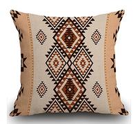 Smooffly American Ethnic pattern Cushion Cover Throw Pillow Cover Home Decor Standard Size Pillowcase 18x18 inches